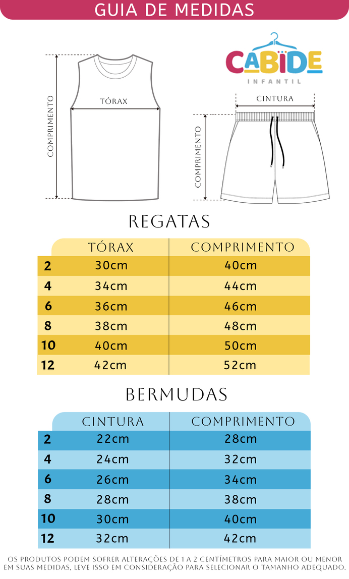 Tabela de Medidas